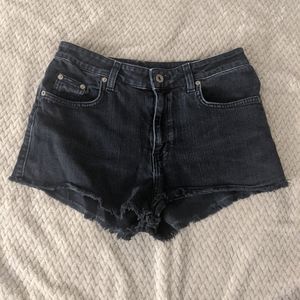 Carmar High Waisted Black Jean Shorts